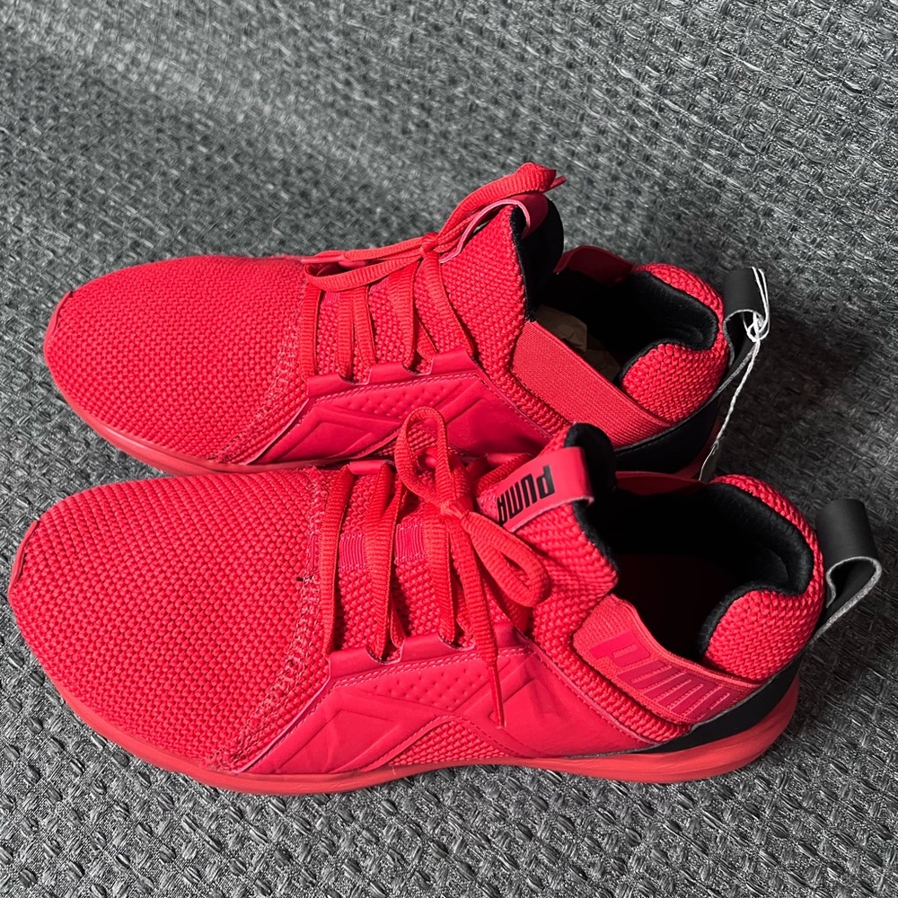 Men's Puma Enzo Weave 19148706, High Risk Red/Puma Black, Size 9.5